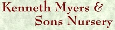 Kenneth myers sons nursery logo. Kenneth Myers & Sons Nursery